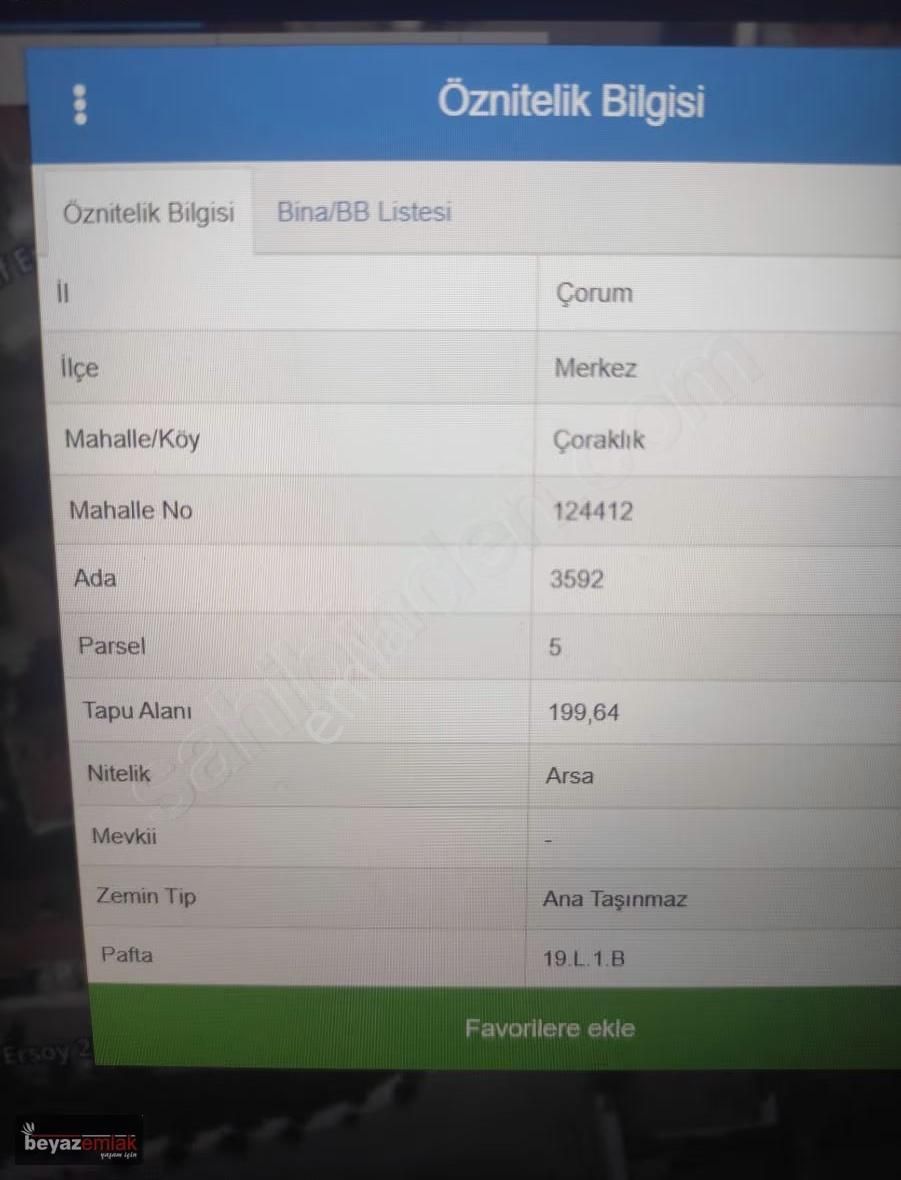 Hacı Bektaş Vakfı Üstü Satılık Arsa