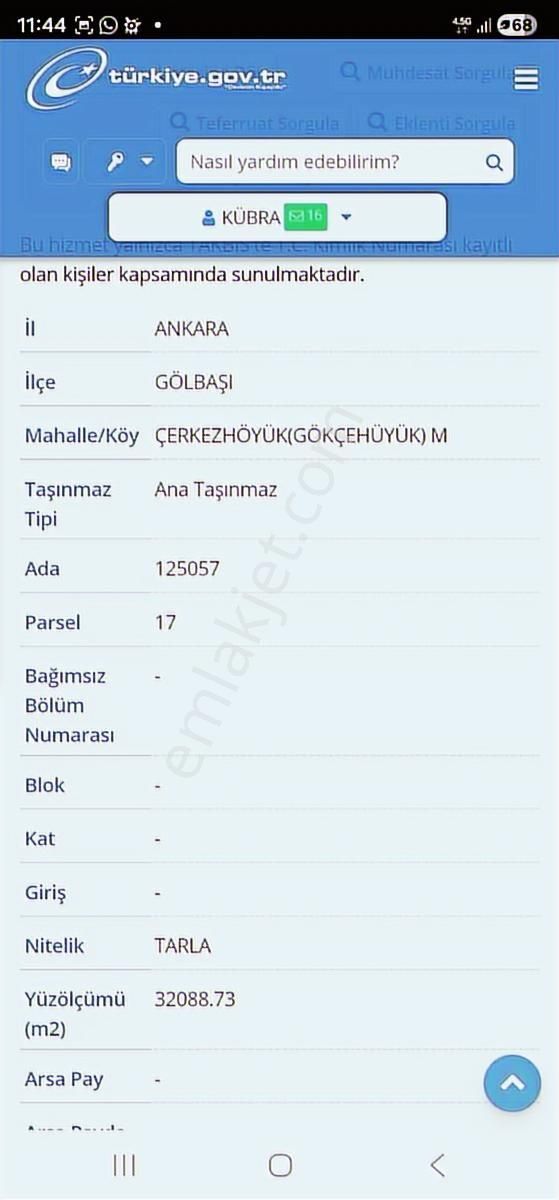 Ankara Gölbaşı Gökçehöyük Değerli Arsa - Görsel 4