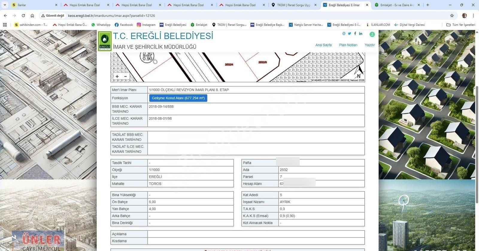 Toros Mahallesi Hastane Üzerinde 677 Metrekare Arsa - Görsel 9