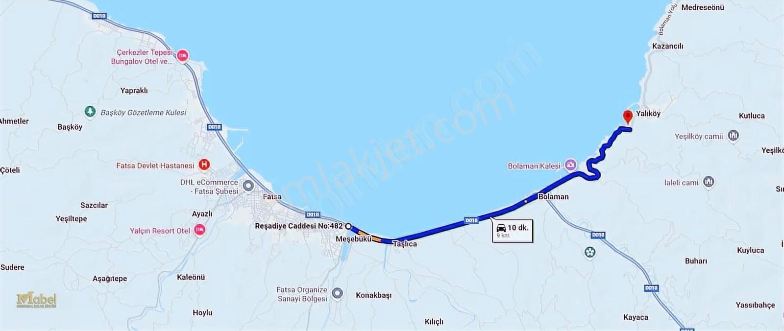 Mabel'den Fatsa Yalıköy 'de 2 Yola Cepheli Deniz Manzaralı Köşe - Görsel 10
