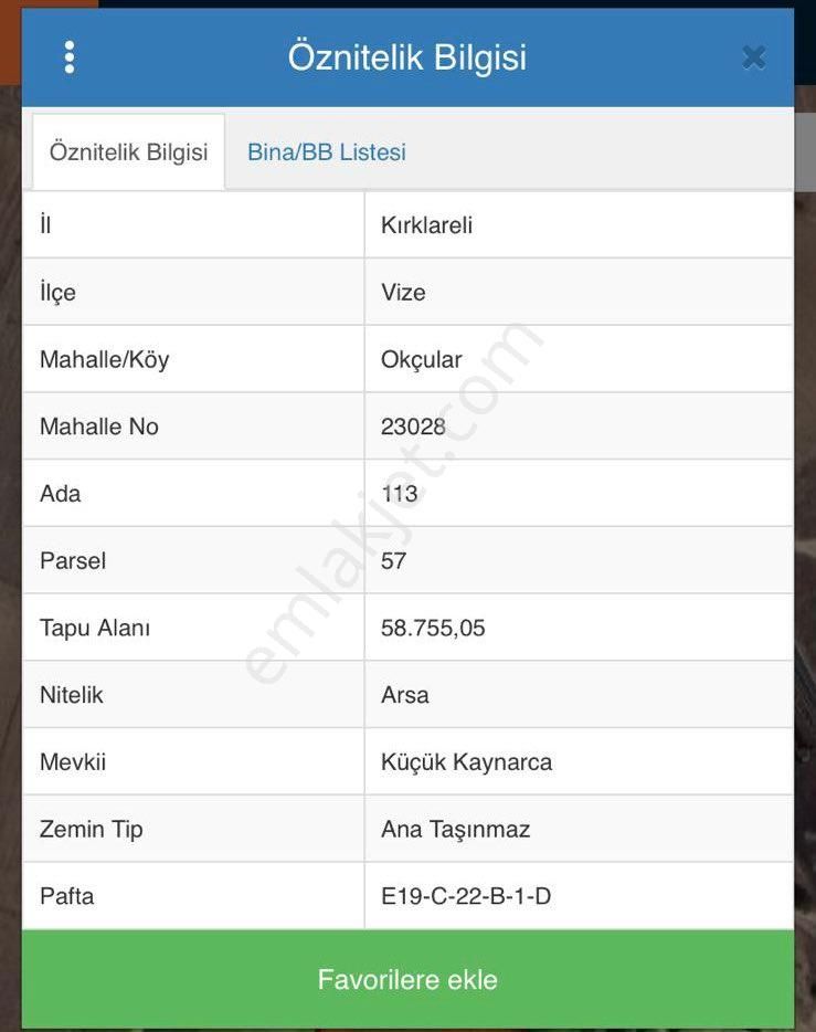 Kırklareli Vize Okçularda Sanayi İmarlı Arsa - Görsel 14