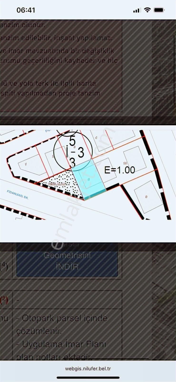 Nilüfer Akçalar Merkezde Konut İmarlı Arsa