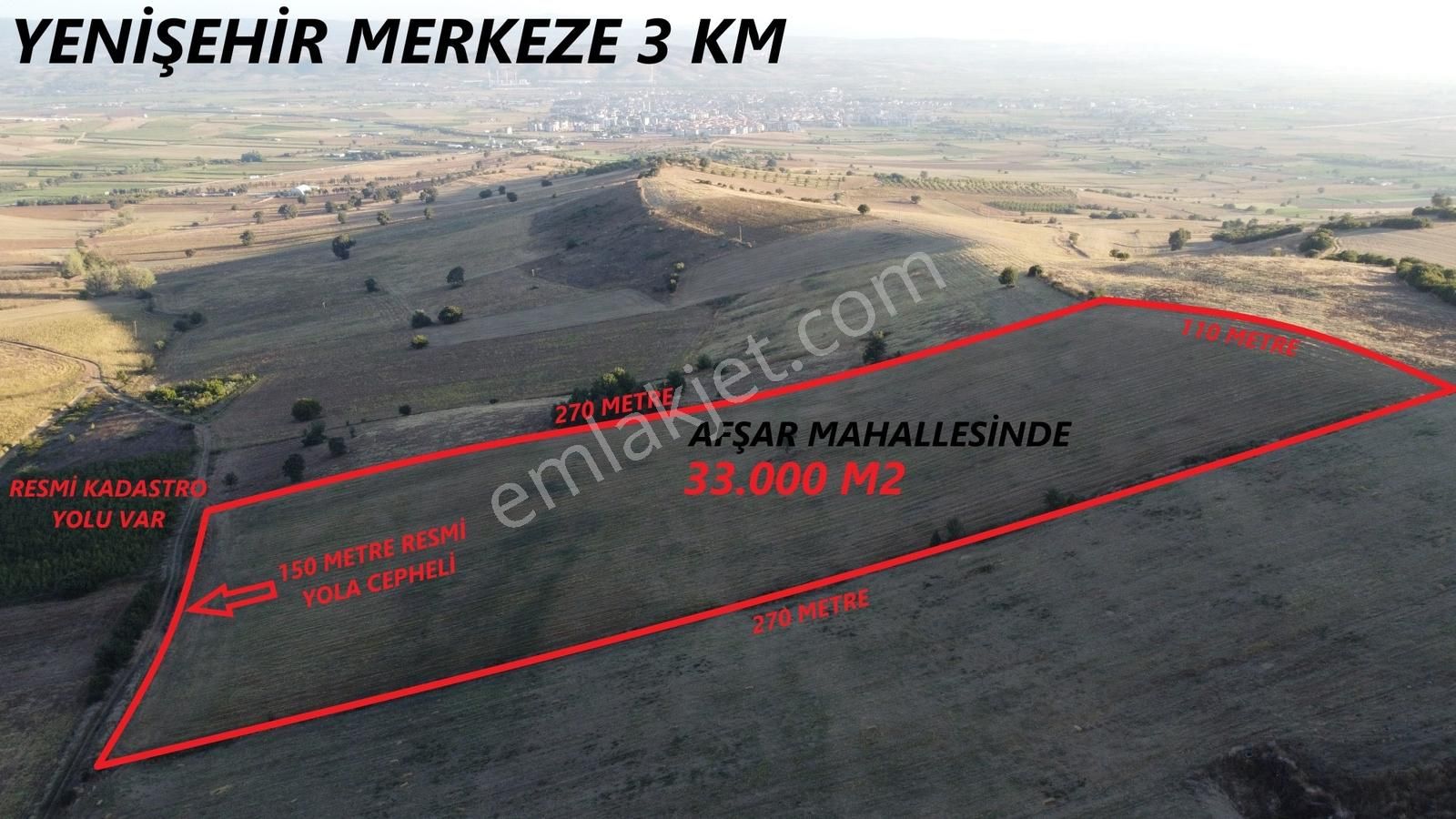 Karataş'tan Tam 33.000 M2 Şehire Yakın Yolu Olan Kupon Arazi