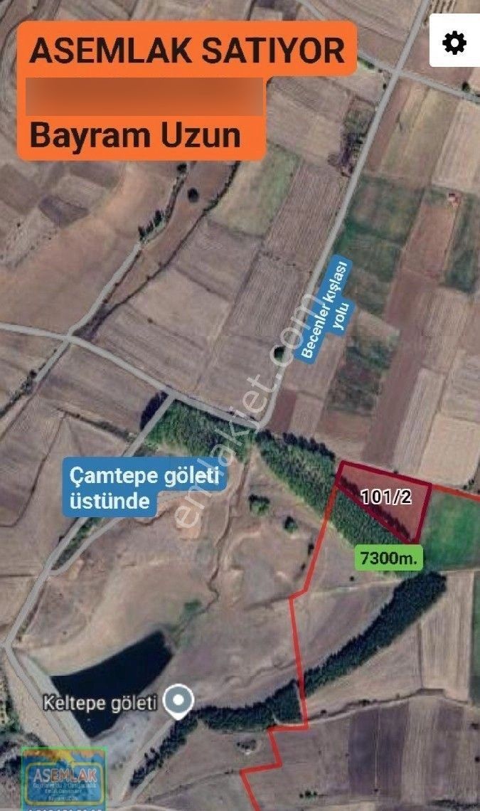 Asemlak Satıyor Satılık Tarla Keltepe Barajı Üstü