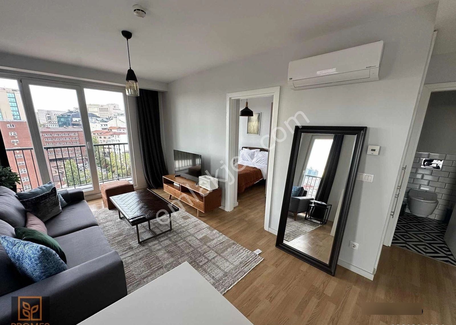 Mint Çağlayanda Kiralık 1+1 Full Eşyalı Yüksek Kat Ferah Daire - Görsel 14