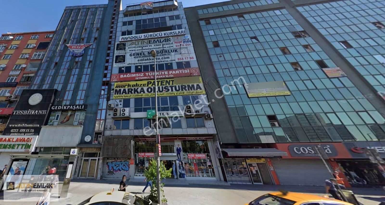 Bahçelievler Şirinevler Meydanı, E-5 Cepheli Satılık Ofis Katı