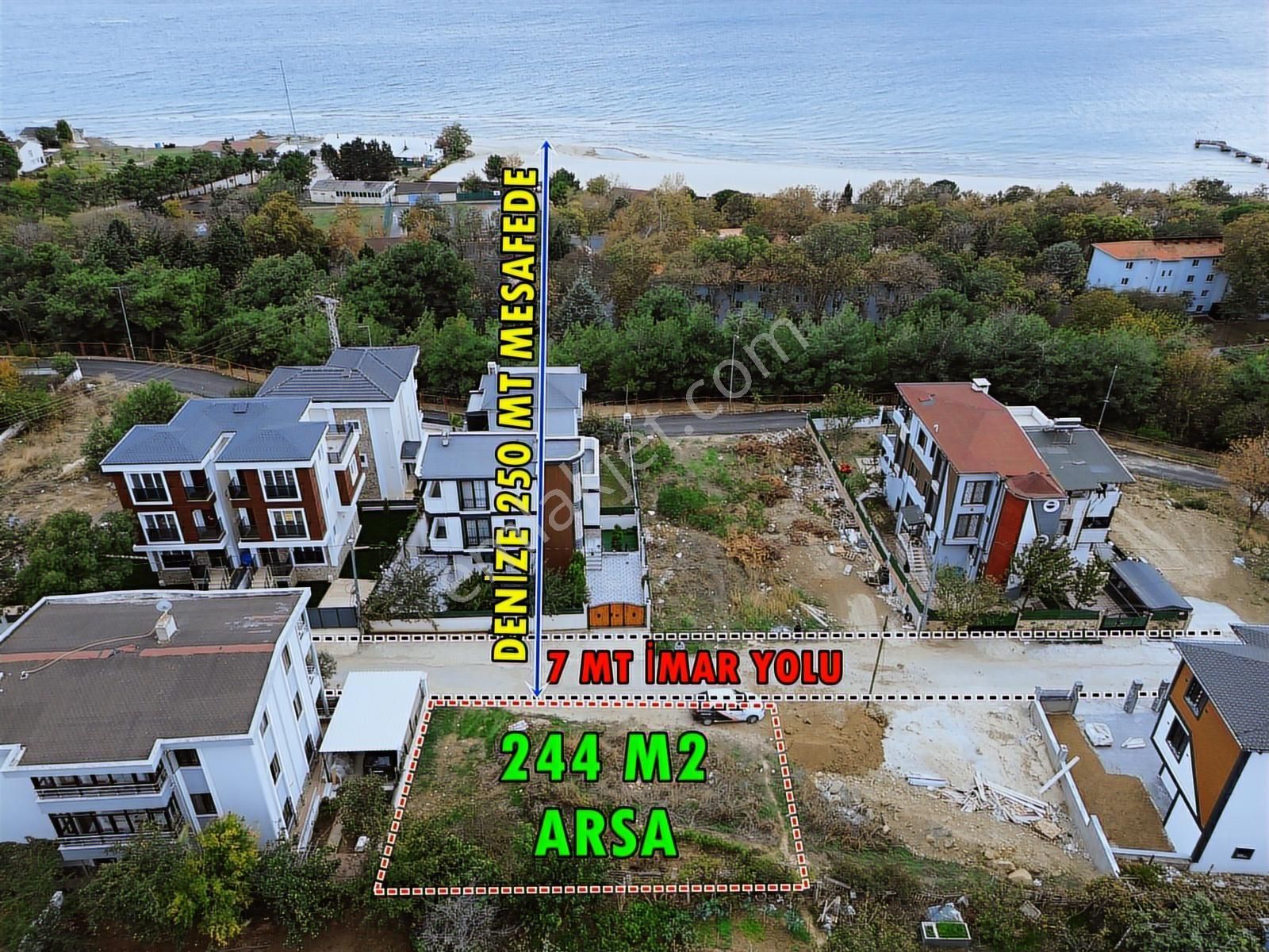 Marmara Ereğlisi Yeniçiftlik'te Deniz Tarafında 244 Mt2 Arsa