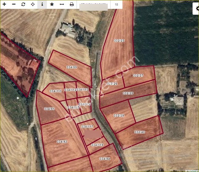 Özpınar,dan Kesecik Satılık 5 Tane İmarlı Arsa 2416 M2 Dogalgazl - Görsel 31
