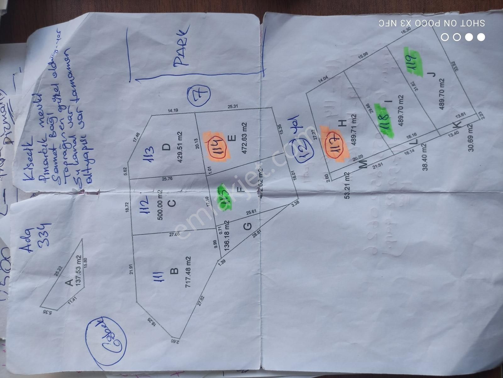 Özpınar,dan Kesecik Satılık 5 Tane İmarlı Arsa 2416 M2 Dogalgazl - Görsel 21