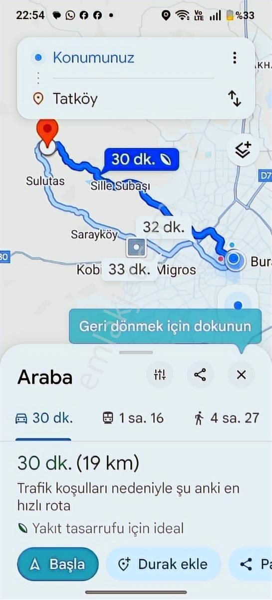 Tat Köyde Kendine Ait 427 M² Tek Tapu Elektrik Su Alınabilir - Görsel 14