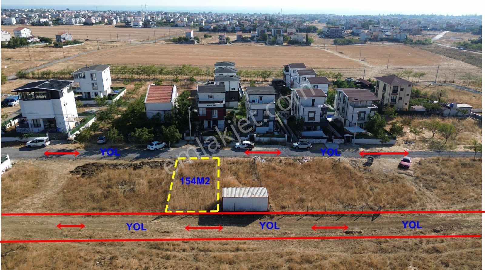 ꧁inforyap꧂ Satılık 154 M2 İki Yola Cephe İmarlı Arsa