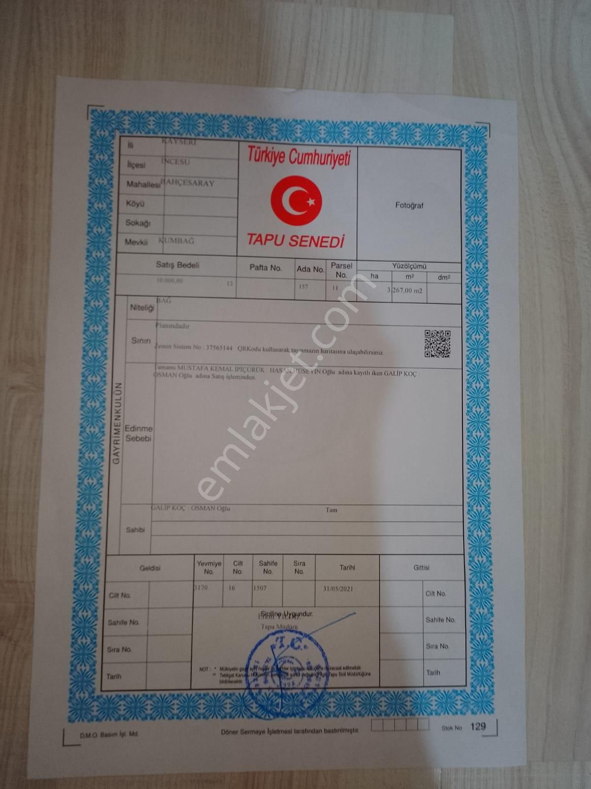 Satlık Bakımsız Bağ