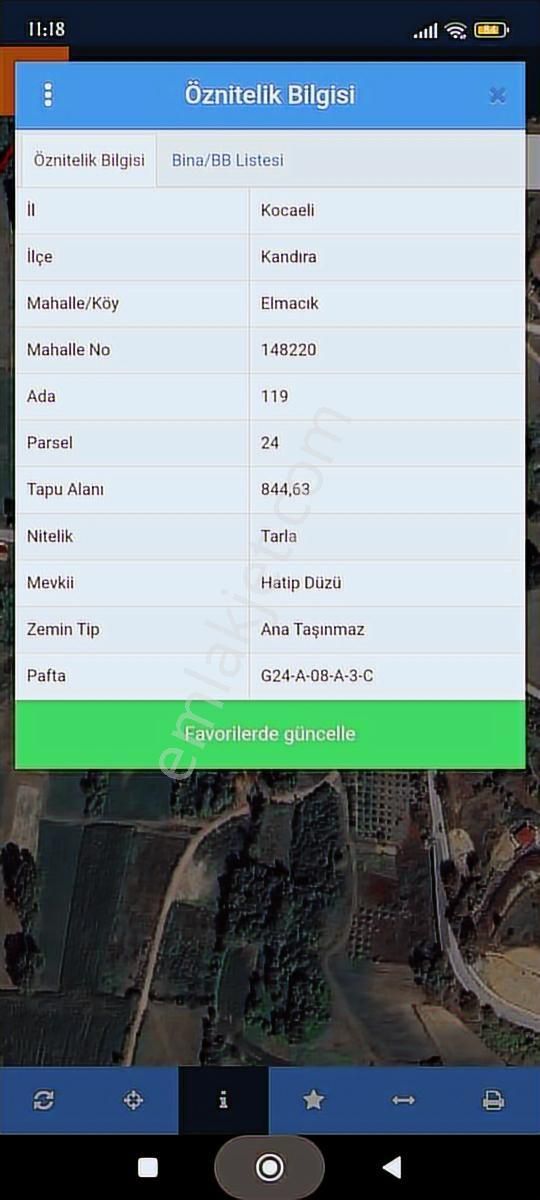 Tarcanlar'dan Kandıra Elmacık Köyün Dibi 844 M² Tarla Satılık - Görsel 5