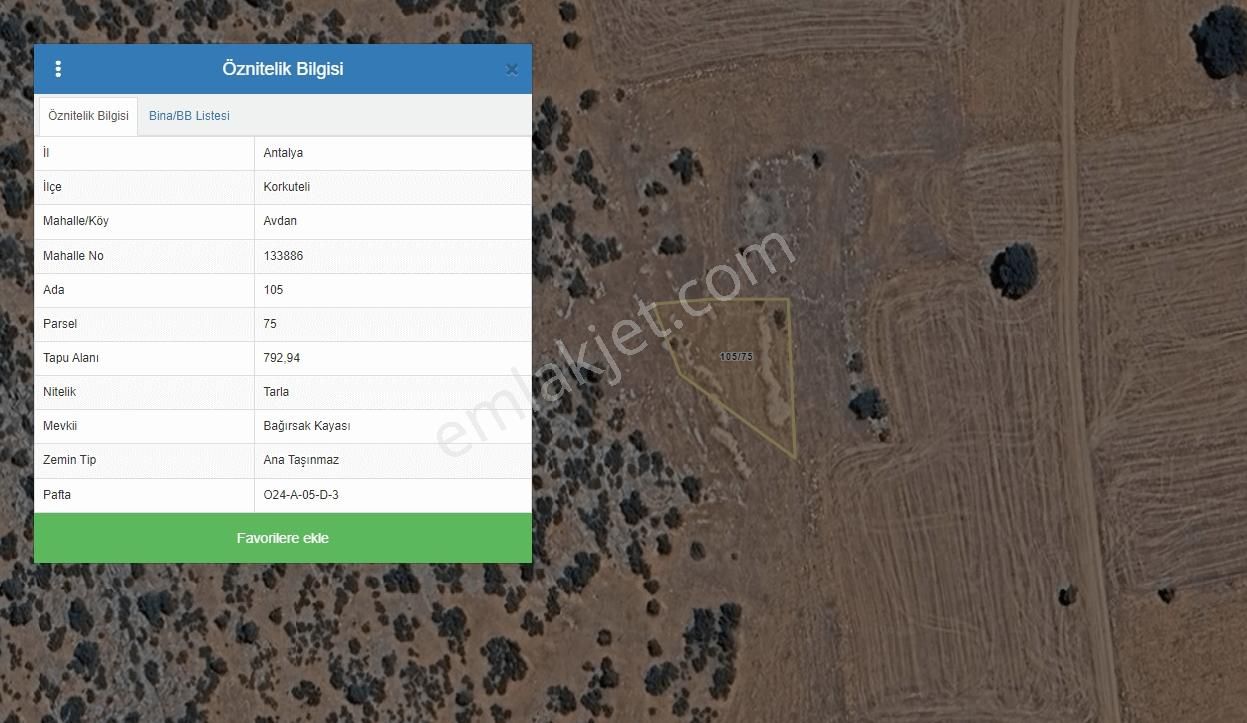 Antalya Korkuteli Avdan'da 792 M² Satılık Arazi - Görsel 2