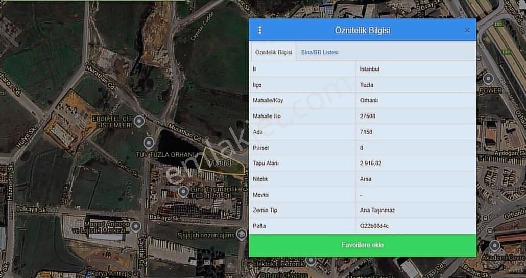 Tuzla Orhanlı Sanayi Antrepo İmarlı Parselde Hisseli Arsa - Görsel 2