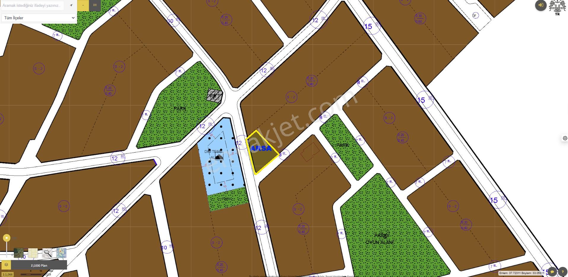 İsmil De Tatil Köyüne Yakın Yatırıma Uygun Hesaplı 2 Kat İmarlı Arsa