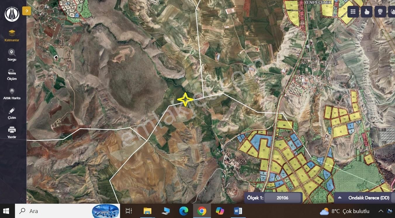 Polatlarda Çiçektepe Ye Sınır 3.450 M2 Uygun Fiyatlı Hisse