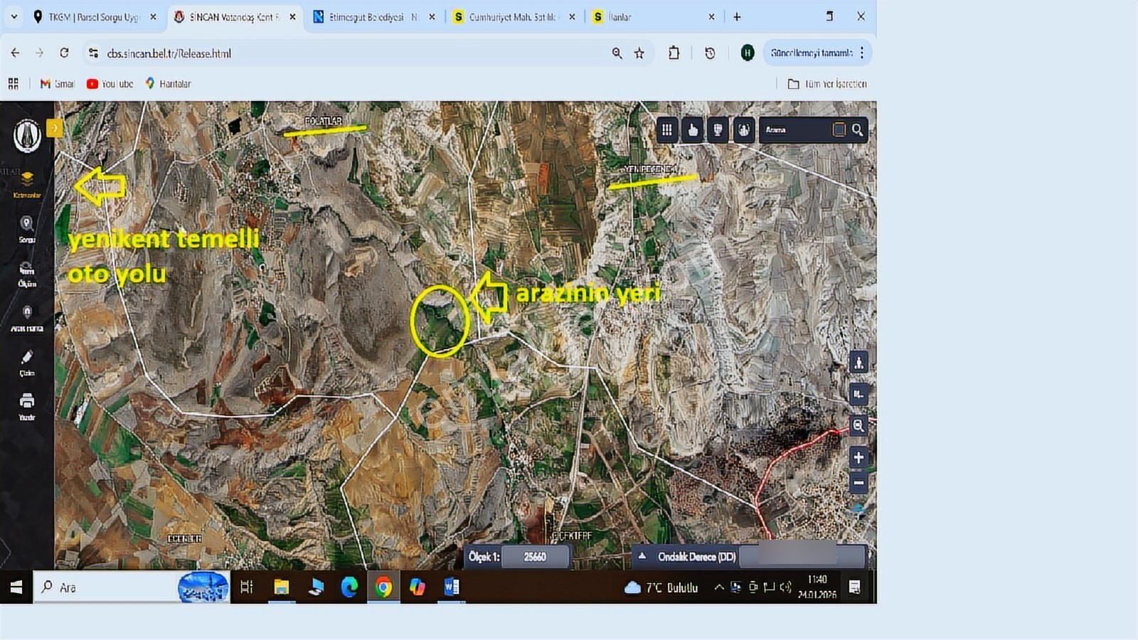 Polatlarda Çiçektepe Ye Sınır 3.450 M2 Uygun Fiyatlı Hisse - Görsel 5