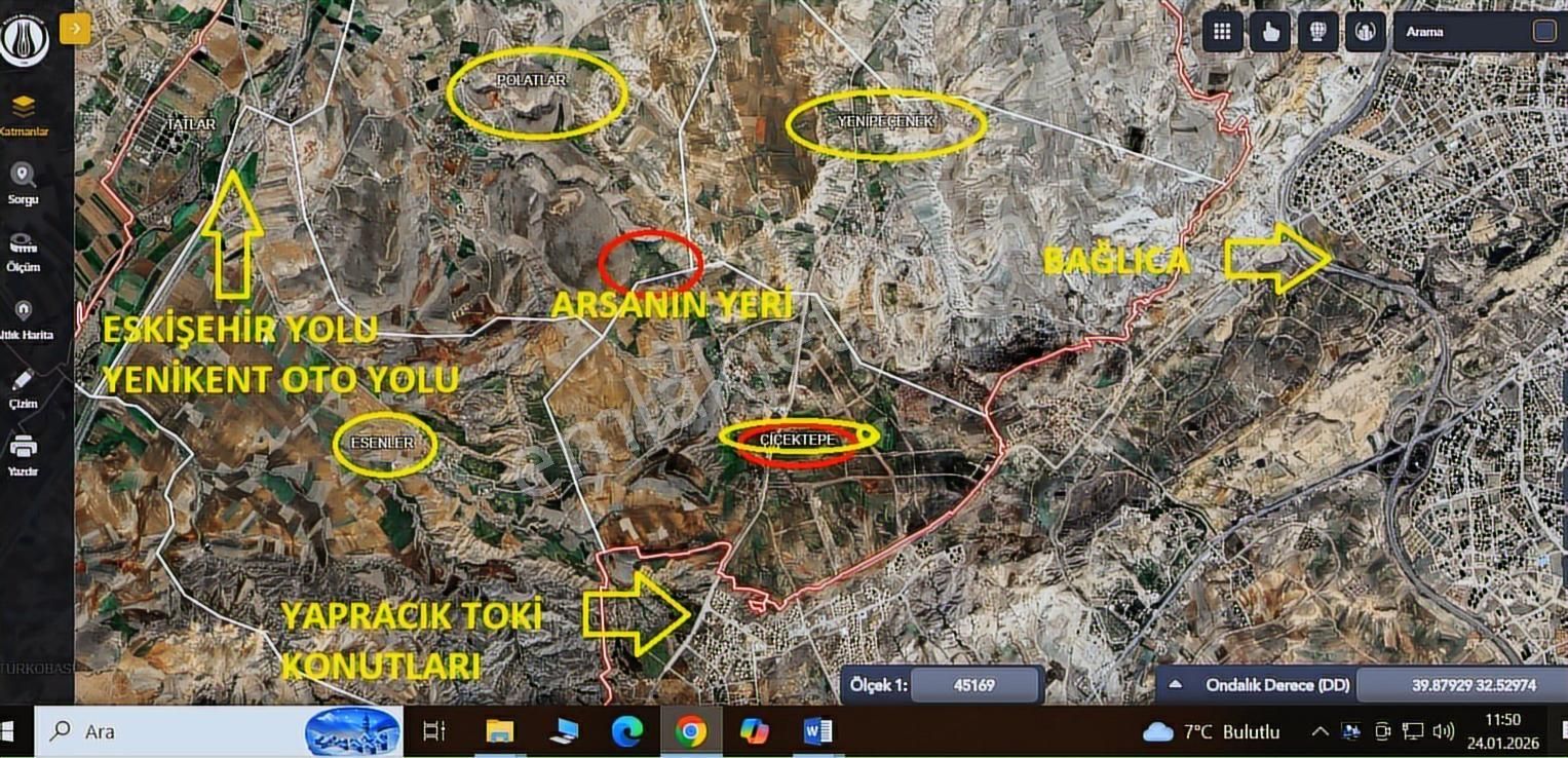 Polatlarda Çiçektepe Ye Sınır 3.450 M2 Uygun Fiyatlı Hisse - Görsel 4