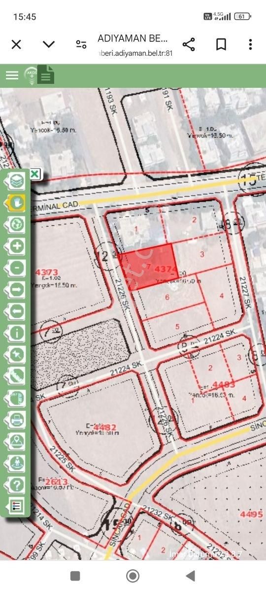 Hakev'den Adıyaman Merkz Yeşilyurt Mahallesi Satılık 768 M2 Arsa - Görsel 10