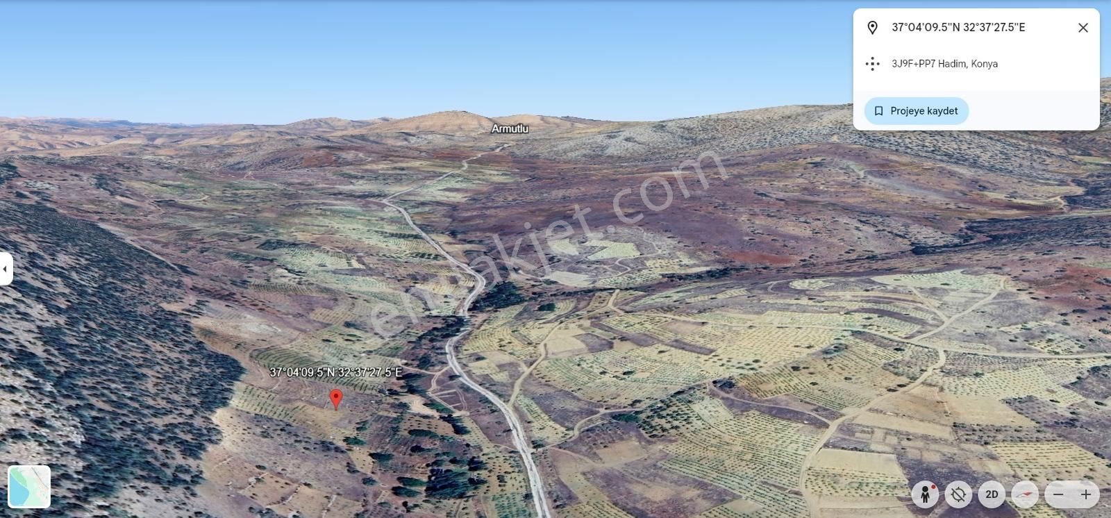 Konya Hadim Aşağı Eşenler De 1738m2 Satılık Tarla - Görsel 4
