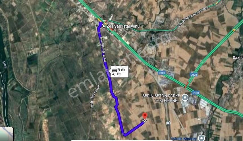 Edirne Tayakadın Köyü'nde Satılık Chandler Cins Ceviz Tarlası - Görsel 10