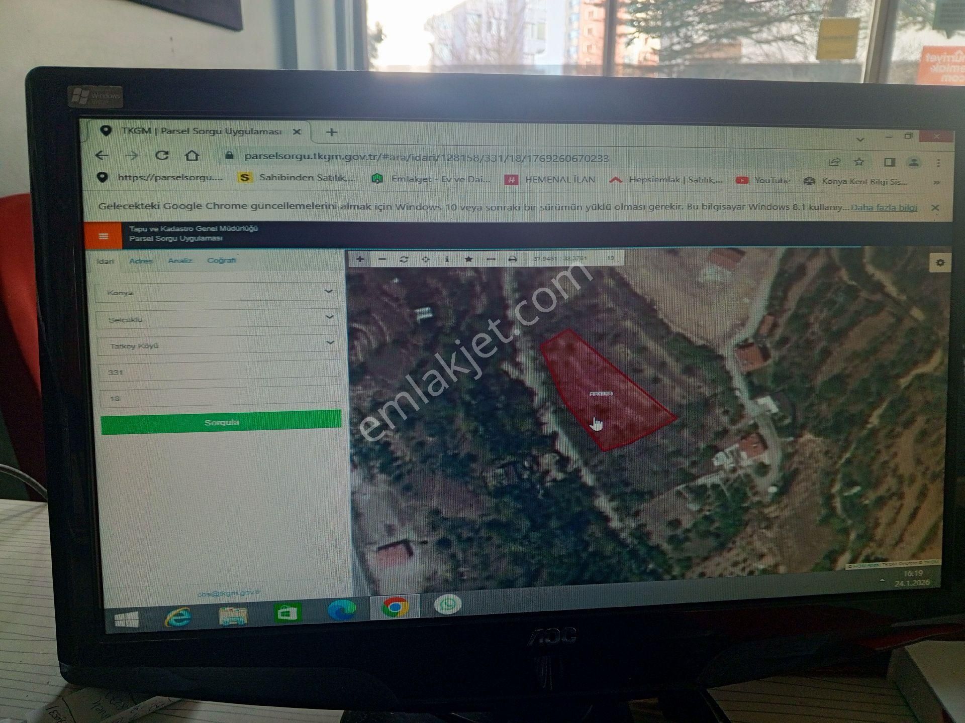 Konya Selçuklu Tatöy Mah. 1280 M2 Satılıl Bahçe