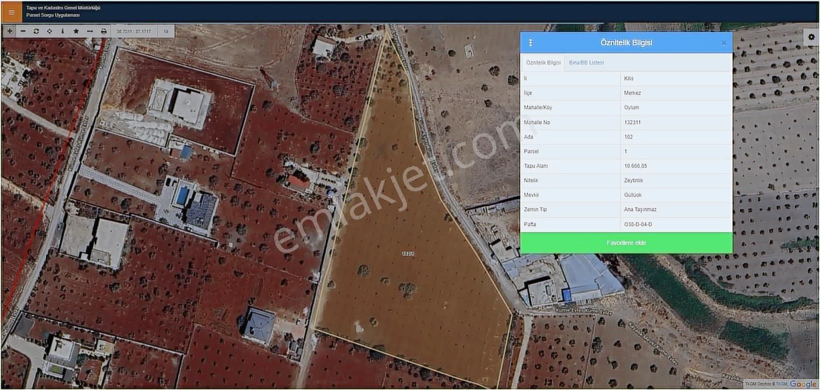 Hadi Gayrimenkulden Söğütlüdere Karşısında Satılık Fıstıklık
