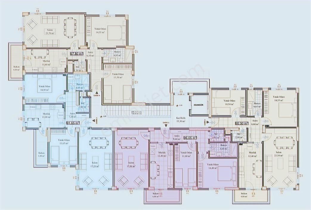 Sağlam Emlak Selçukluda Satılık Ultra Lüx 2+1 Daireler - Görsel 19