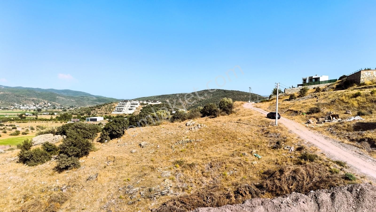 Milas Meşelik Manzaralı 700m2 Villa İmarlı Satılık Arsa - Görsel 5