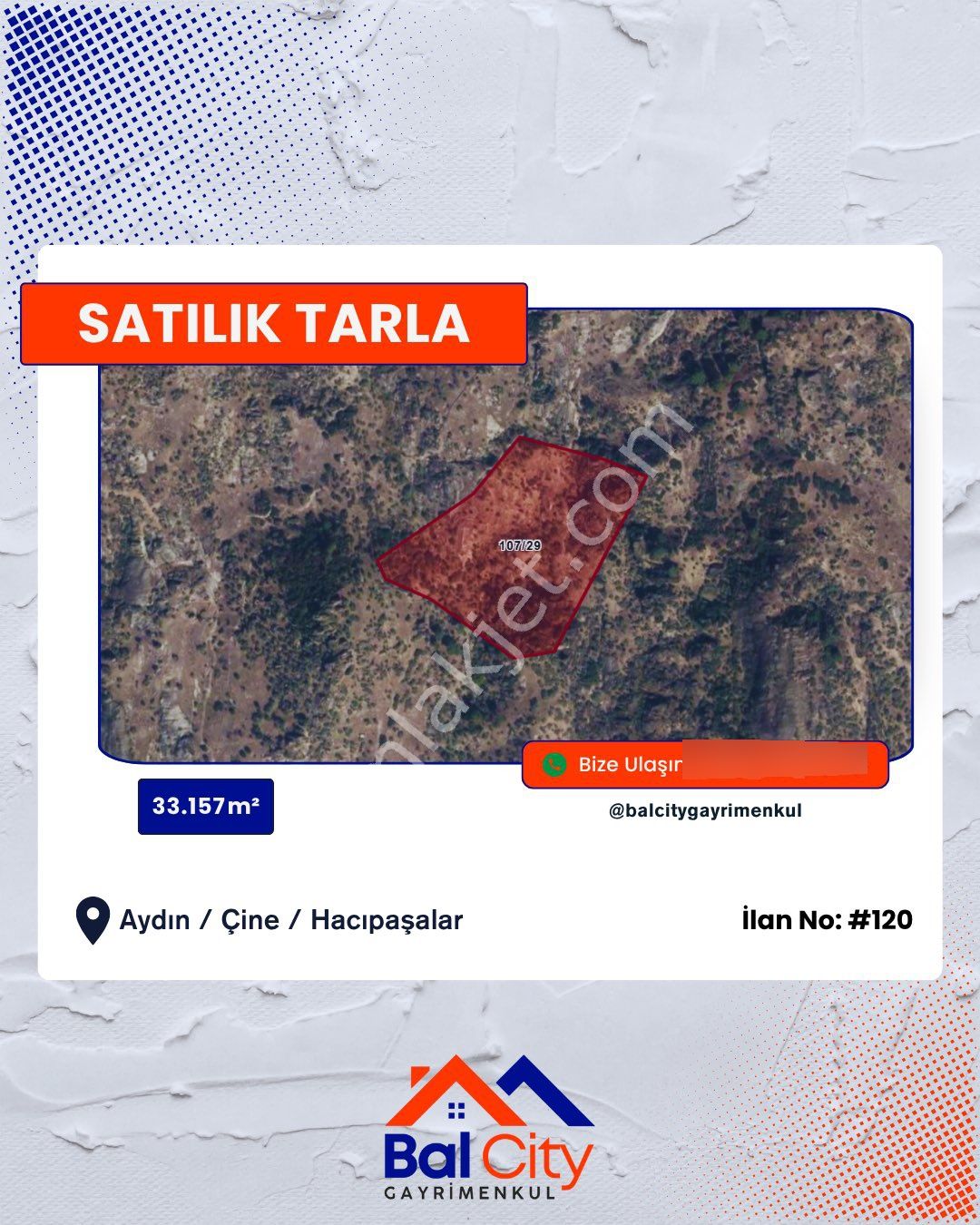 Balcity - Aydın Çine Hacıpaşalar'da 33 Dönüm Göl Manzaralı Bahçe Fırsatı! - Görsel 2