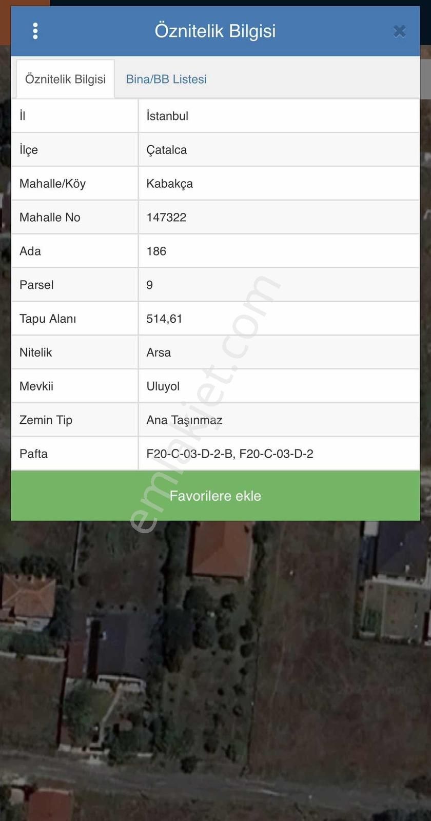 İst. Çatalca 514mt Tek Tapu İmarlı Yola Yakın Villa Parseli - Görsel 11