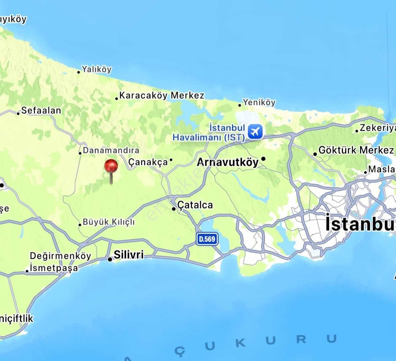 İst. Çatalca 514mt Tek Tapu İmarlı Yola Yakın Villa Parseli