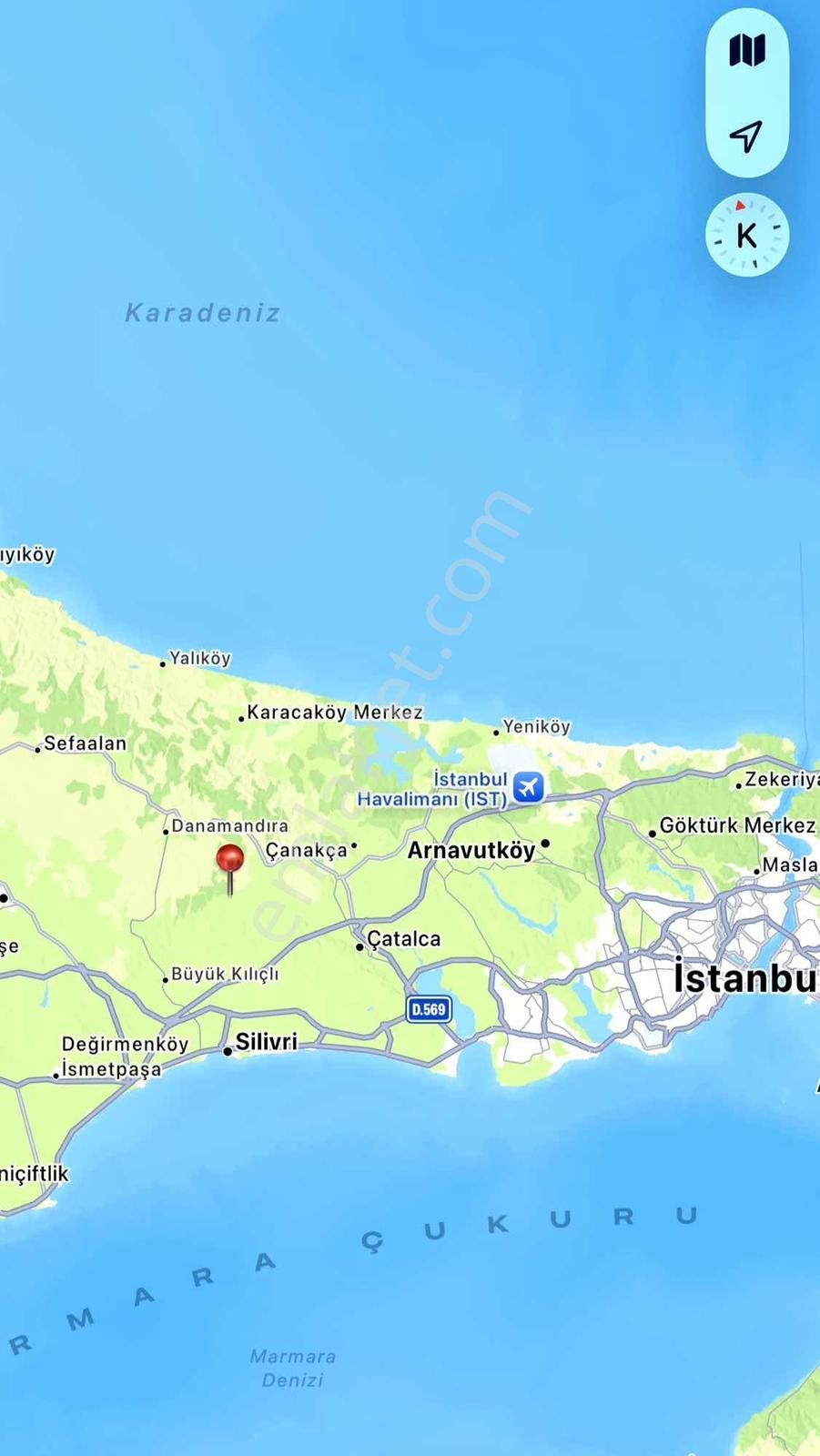 İst. Çatalca 514mt Tek Tapu İmarlı Yola Yakın Villa Parseli - Görsel 3