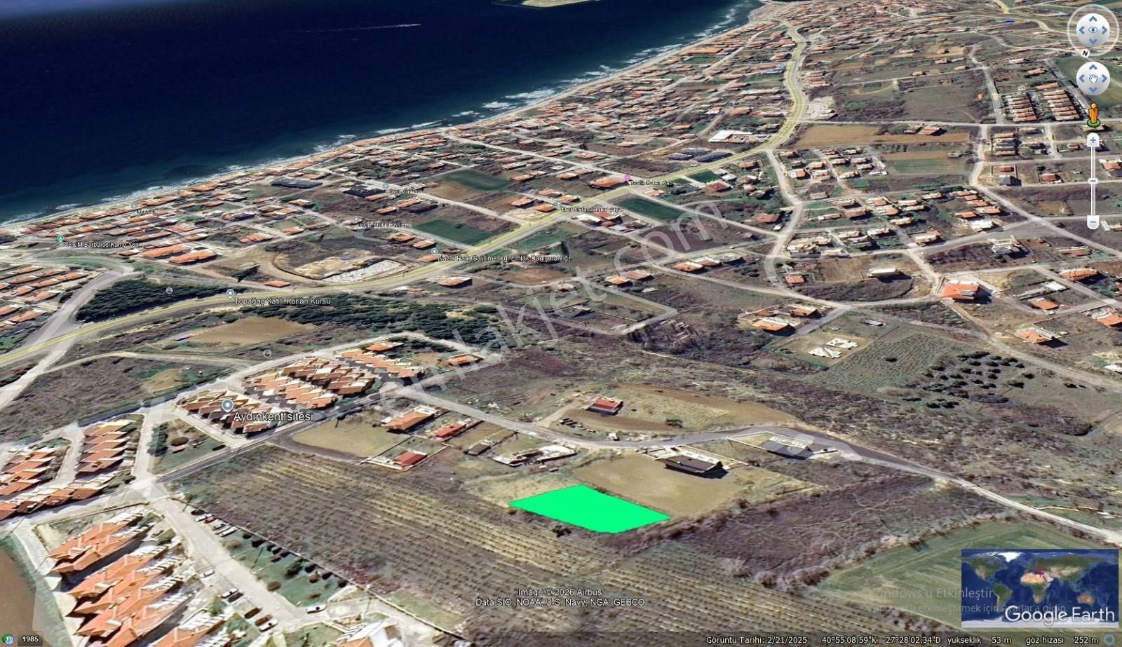 6 Adet 90 M2 Lık 2+1 Daire Projesıne Uygun Full Deniz Doğa Manzaralı Köşe Arsa - Görsel 8