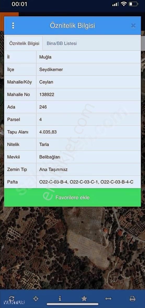 Sahil Ceylan Satılık Tarla 4.035 Mt2