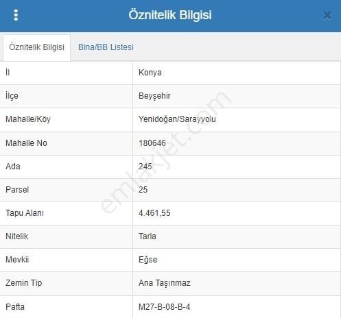 Beyşehir Yenidoğanda Satılık 4461 M2 Yatırım Fırsatı Tarla - Görsel 3