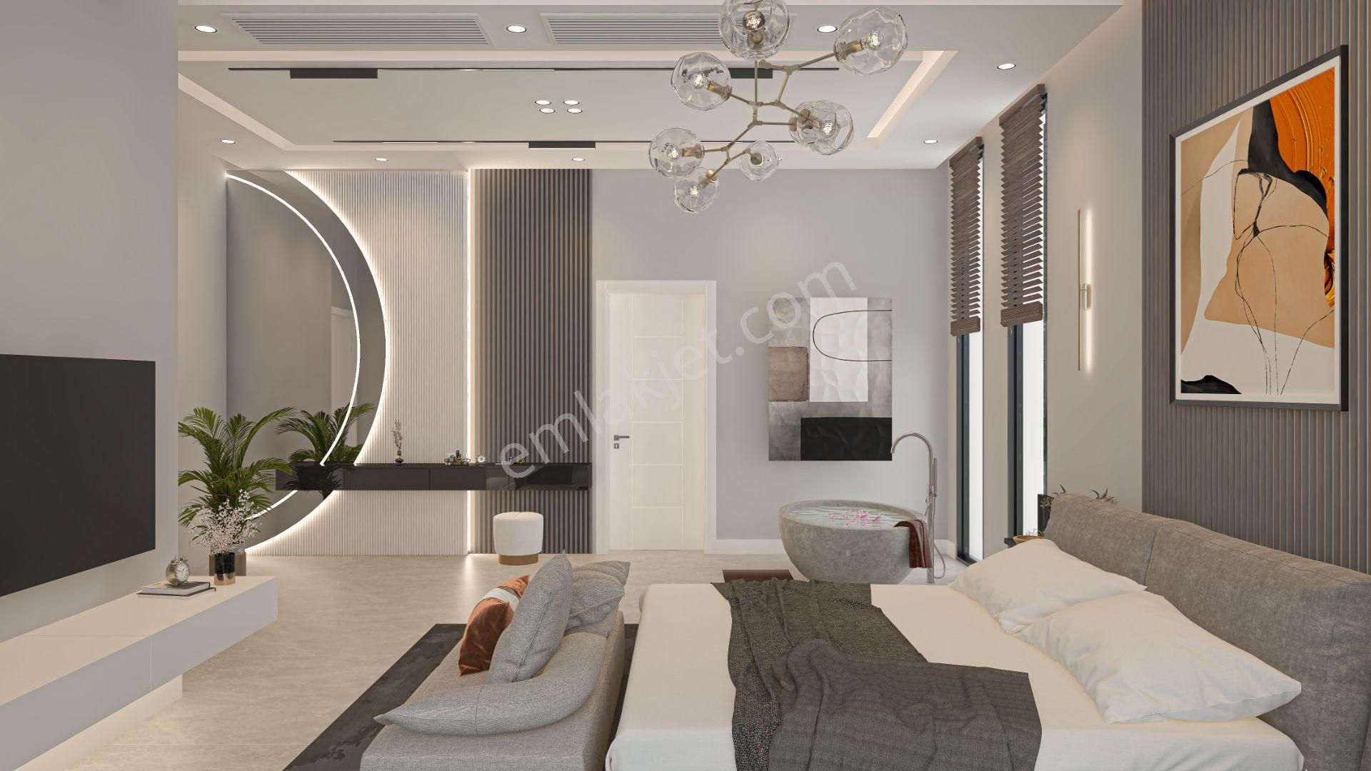 Girne Edremit'te Deniz Manzaralı Satılık 5+1 Ultra Lüks Villa !! - Görsel 32