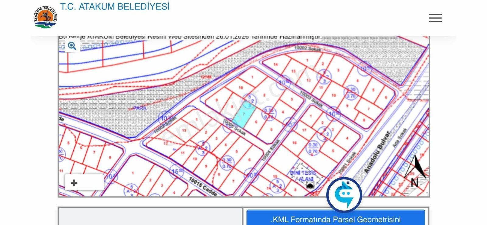 Ankara Yolu Üstü Adalar Mevkii Acil Satılık 668 M2 Arsa