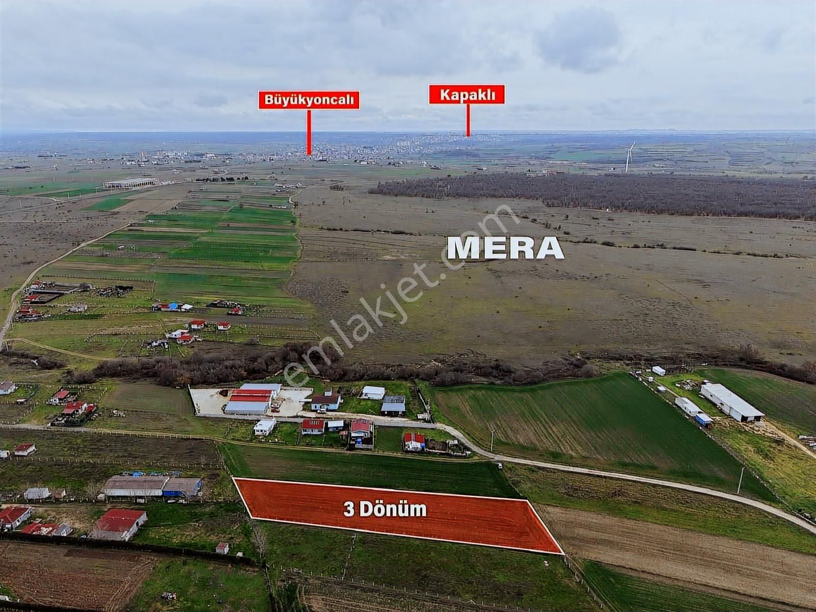 Kapaklı Karlıda Yola Cepheli 2.939 M² Satılık Tarla - Görsel 4