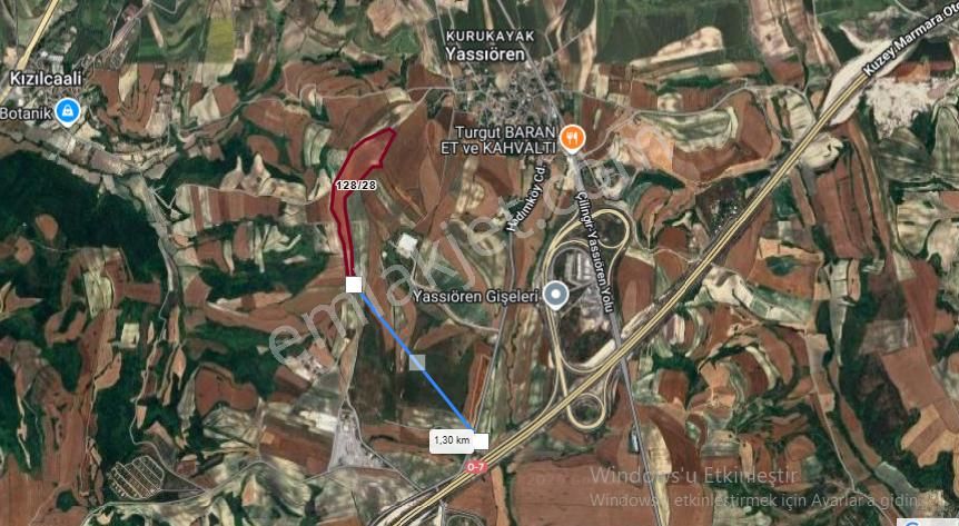 Arnavutköy Yassıörende Satılık Arsa , 968 M2 Hisseli Yolu Var - Görsel 3