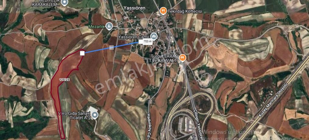 Arnavutköy Yassıörende Satılık Arsa , 968 M2 Hisseli Yolu Var - Görsel 2