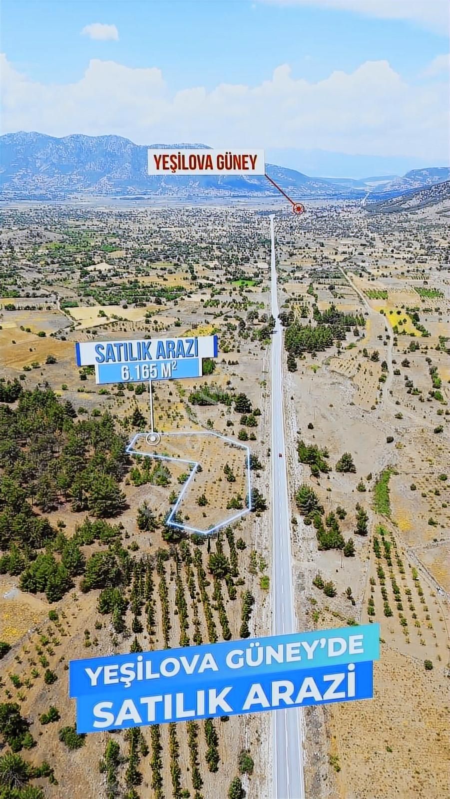 Anayol Üzeri Yeşilova Güneyde 6165 M2 Yatırımlık Arazi - Görsel 4