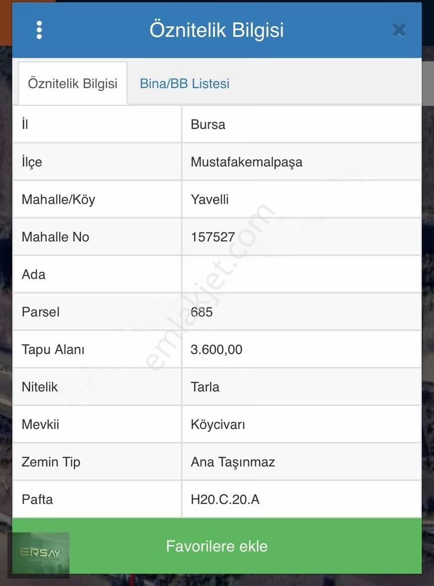 Ersay'dan Satılık Tarla-çok Uygun Fiyatlı -yatırımlık - Görsel 2