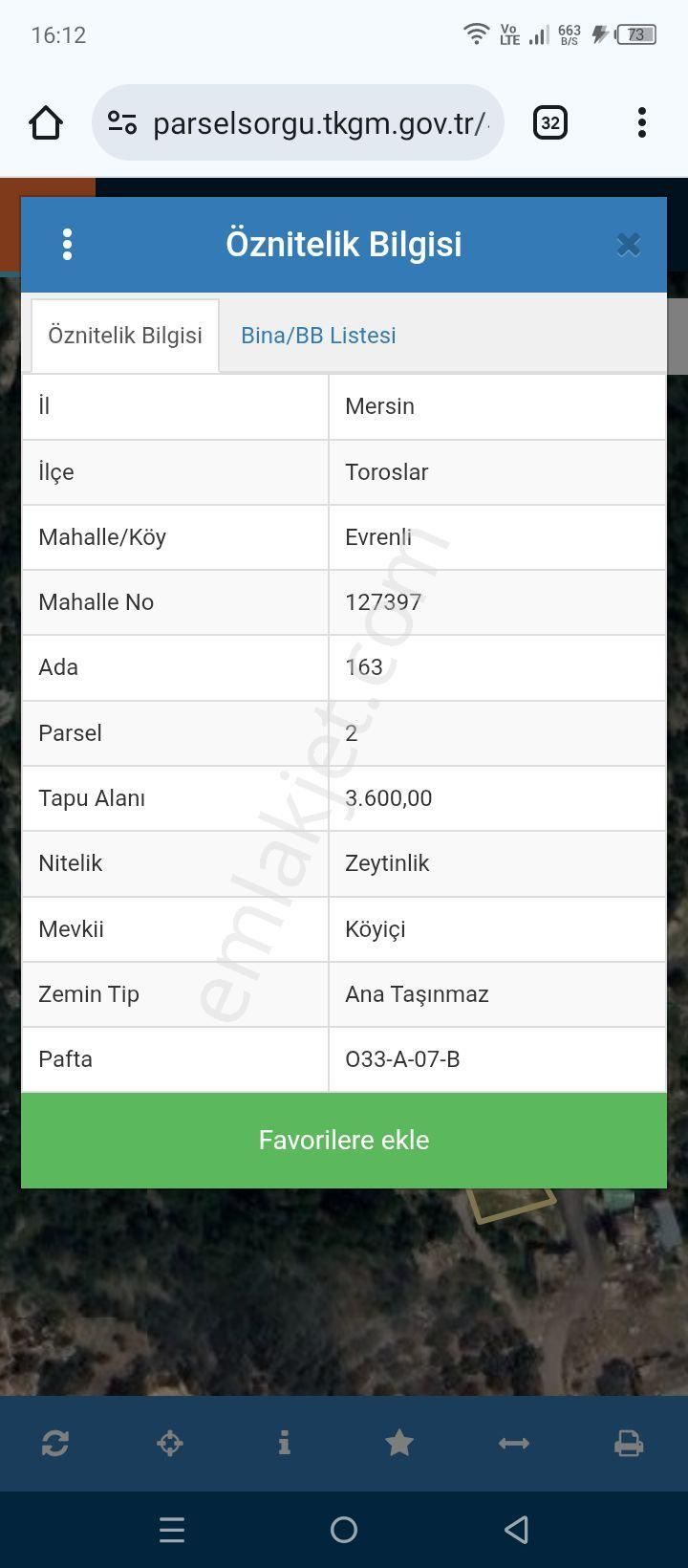 Mersin Evrenli Köyü 2839m2 + 712m2 Acill Satılık - Görsel 5
