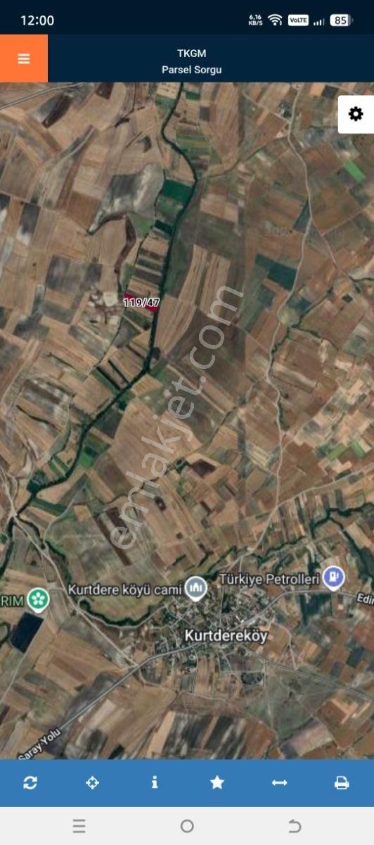 Tekirdağ Saray Demirler De Satılık 5546 M2 Tek Tapu Tarla - Görsel 5