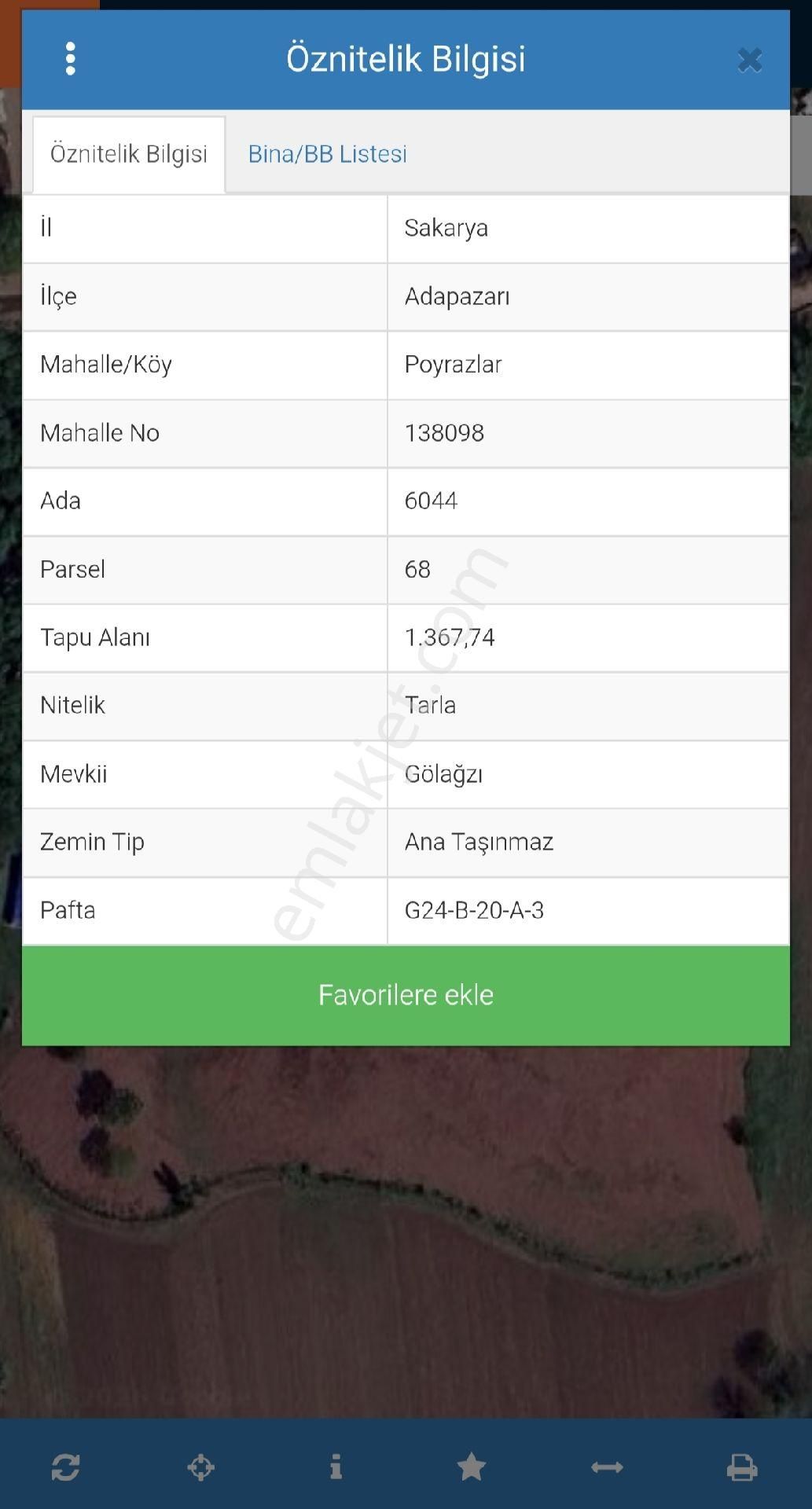 Adapazarı Poyrazlarda Bungalov Yapımına Uygun Kiralık Tarla - Görsel 12