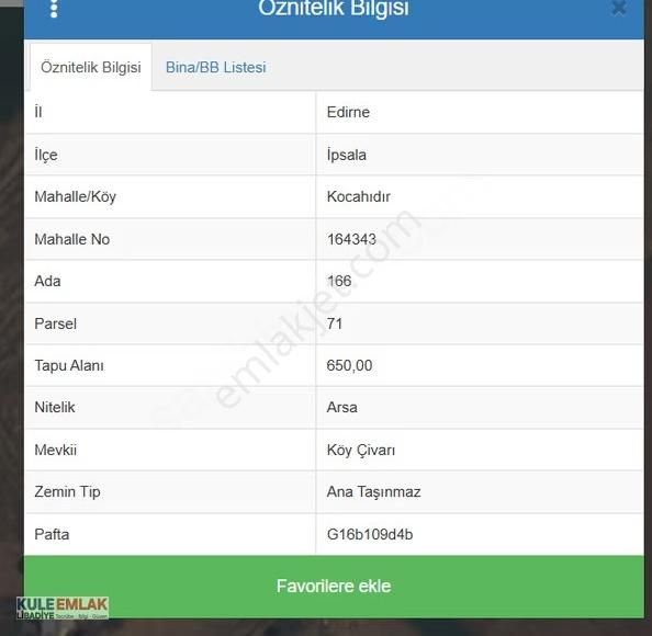 Edirne İpsala Kocahıdır'da 650 M2 Villa İmarlı Arsa - Görsel 10