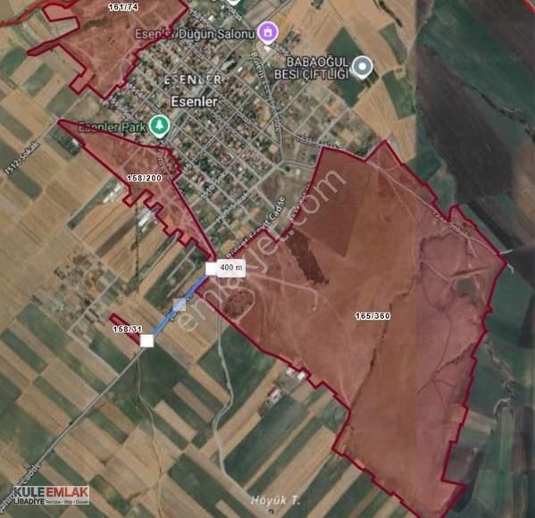 Tekirdağ Ergene Esenler Yatırıma Uygun 825 M2 Parsel