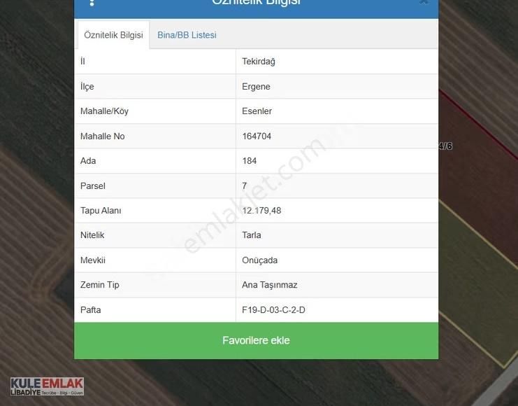 Tekirdağ Ergene Esenler Yatırıma Uygun 297 M2 Parsel - Görsel 2